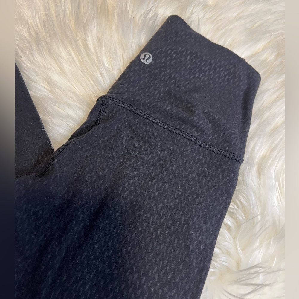 Lululemon Printed Black Leggings